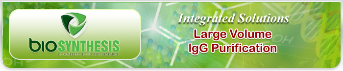 Large Volume IgG Purification

 